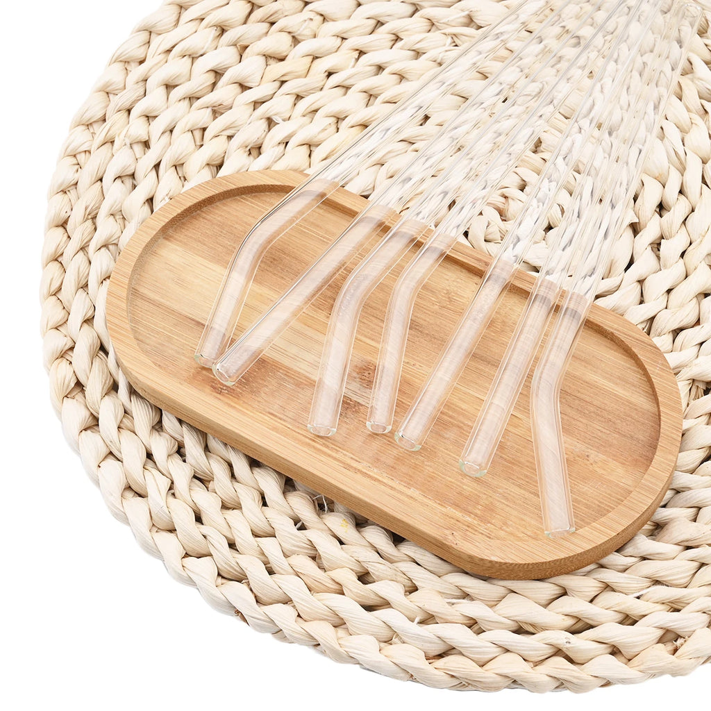 Reusable Eco Friendly Glass Straw Set