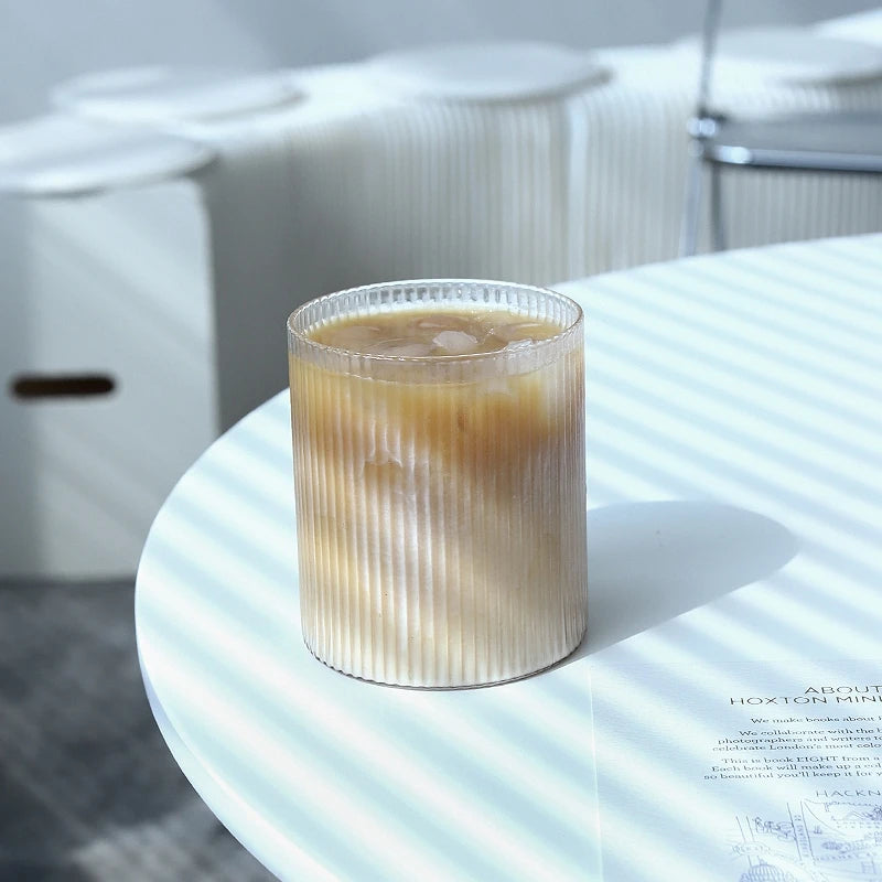 Japanese Glass Cup Transparent Mug Cup Ins Water Cup Drinking Coffee Juice Milk Cups Kitchen Accessory Water Glass