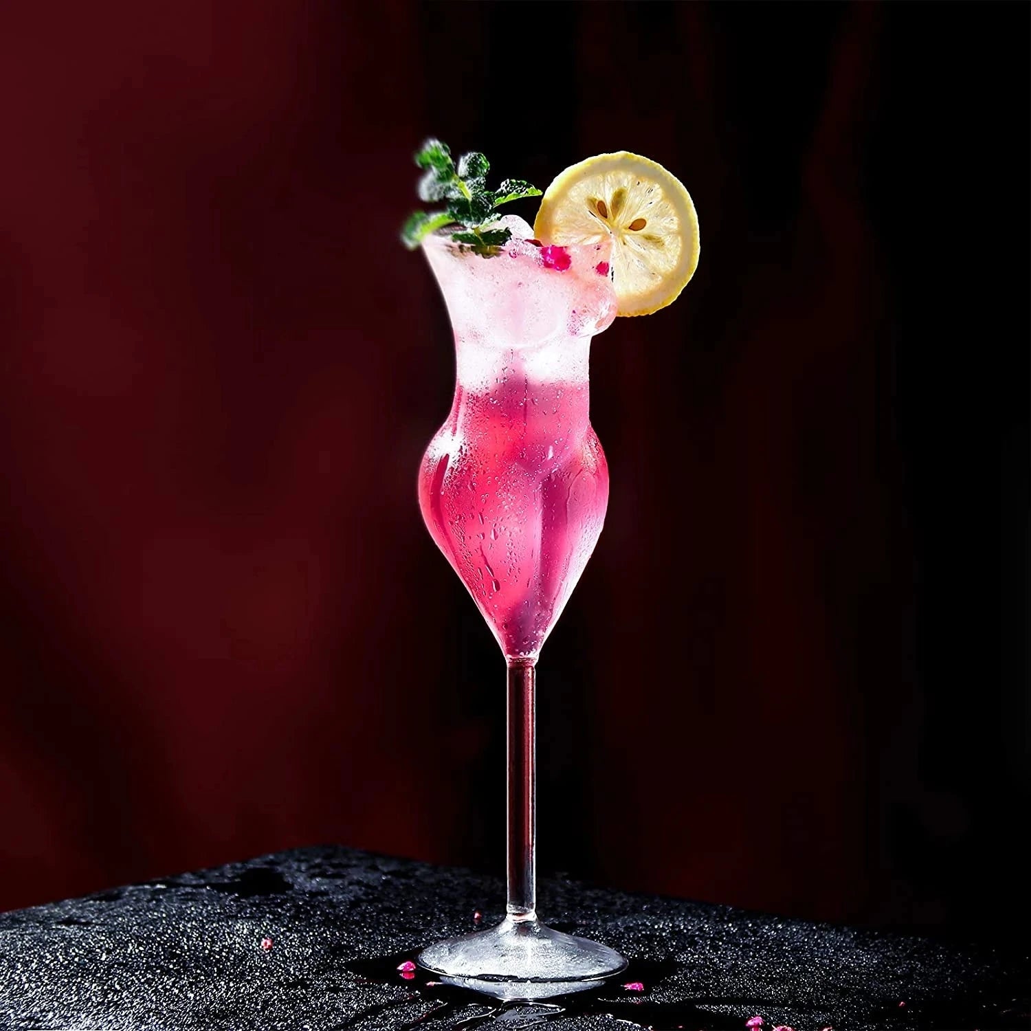 Naked Girl Body Shape Wine Glass Cup Creative Transparent Body Champagne Glass Cups Borosilicate Female Goblet For Night Bar