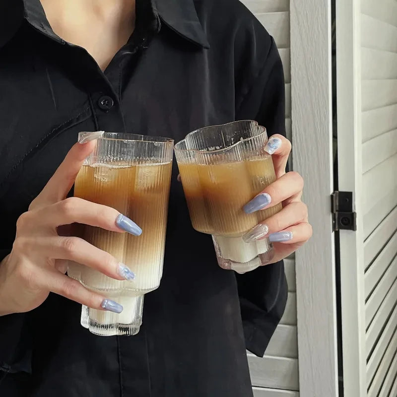 Clear Ice Cream Glas