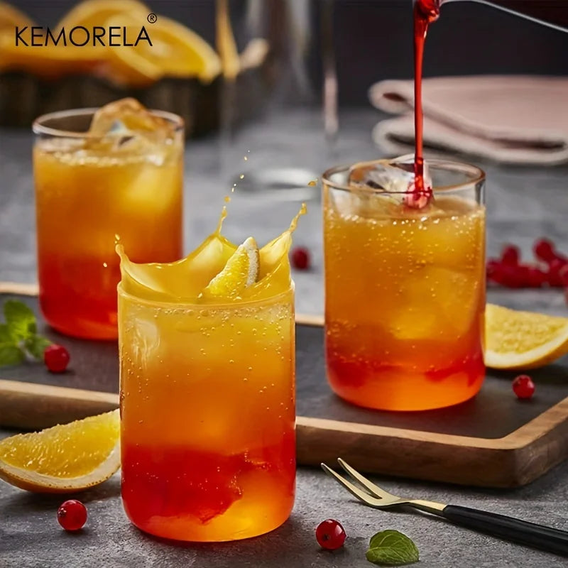 6/4PCS 15/19 Oz BPA Free Borosilicate Drinking Glasses Set Heat Resistant, Dishwasher Safe For Cocktail Whiskey Soda Water Beer