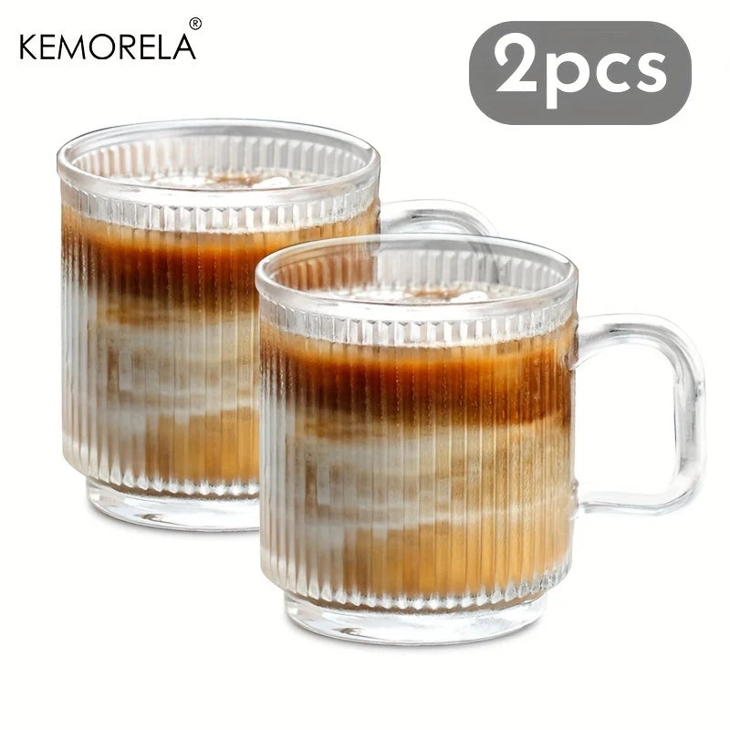 Vertical Grain Glass Cup 350 ml