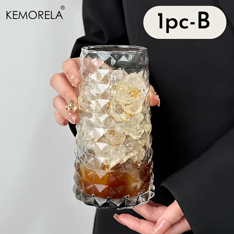 KEMORELA INS 500ML Iced American Coffee Cup Very Suitable for - Whisky Diamond Mug Tea Cup Juice Glass Milk Water Cup Drinkware