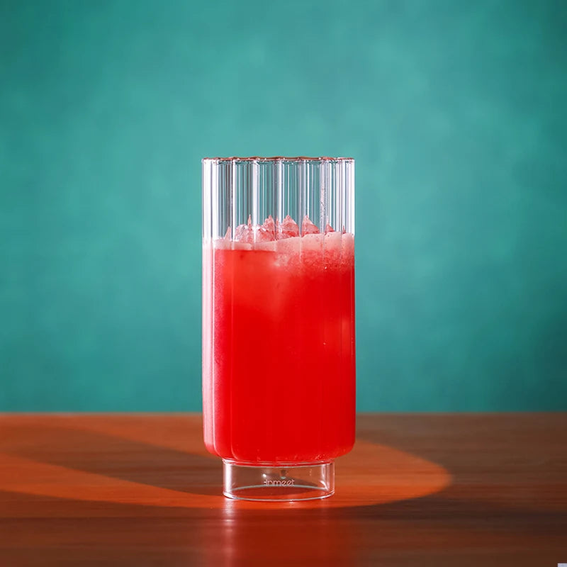 Inmeet Collins Glass/Cocktail Glass/Barware/Juice Cup/High Borosilicate Glass Cup/Long Drink Cocktail Glass