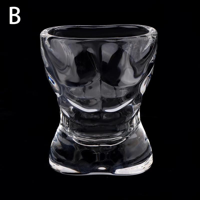 1PC New Unique Beer Cup Funny Men Women Body Shaped Transparent Wine Glass Bar Drinkware Cocktail Mug Coffee Juice Teacup