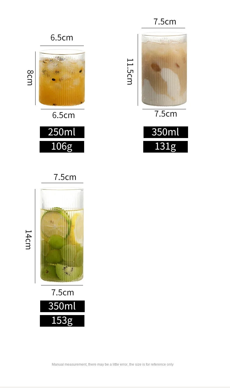 Nordic Ripple Glass Cups