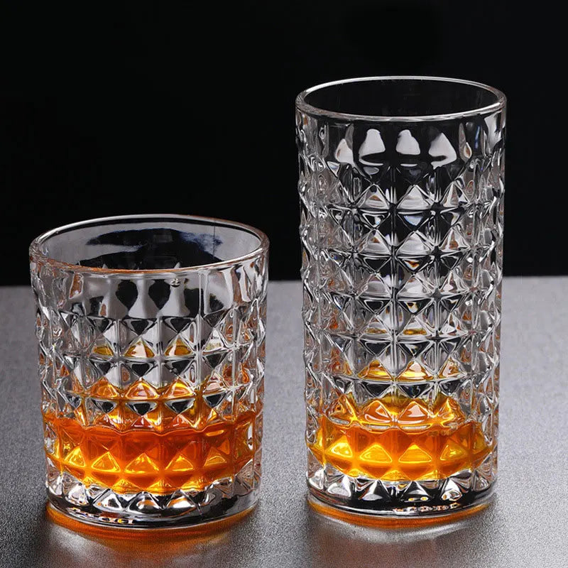 Creative Glass Cups European-style Heat-resistant Drinking Cups Transparent Tea Brewing Cups Milk Breakfast Juice Cups Beer Mugs