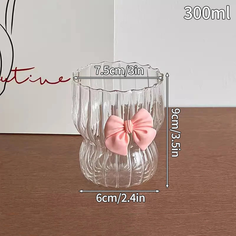 Glasses Cup Transparent Water Bottle Tumbler Whiskey Glass Drinkware Coffee Milk Juice Mug Cup Kitchen Accessory Stripe Cups 텀블러