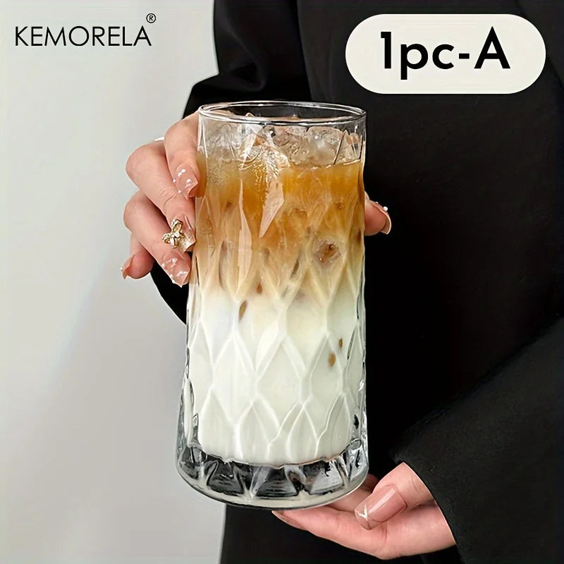 KEMORELA INS 500ML Iced American Coffee Cup Very Suitable for - Whisky Diamond Mug Tea Cup Juice Glass Milk Water Cup Drinkware