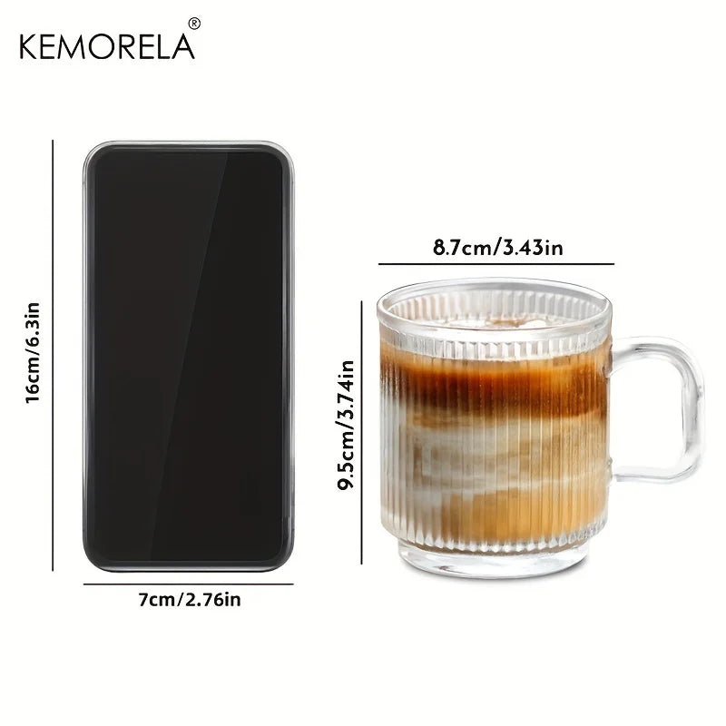 Vertical Grain Glass Cup 350 ml