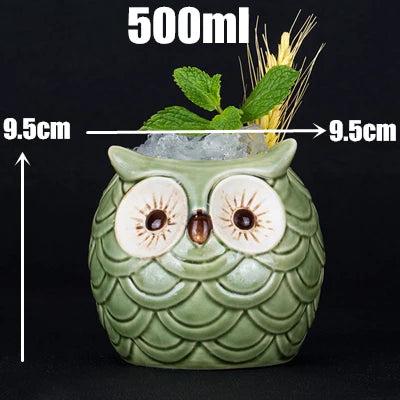 660ml Hawaii Tiki Mugs Cocktail Cup Beer Beverage Mug Wine Mug Ceramic Tiki Mugs