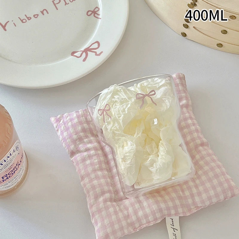 Wave Shape Glass Cup Heat-resistant Tumbler Beverage Glasses Transparent Drinking Glasses for Juice Coffee Cocktail 350-550ml