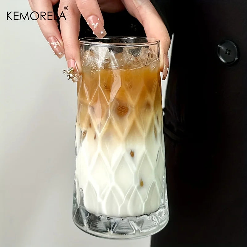 KEMORELA INS 500ML Iced American Coffee Cup Very Suitable for - Whisky Diamond Mug Tea Cup Juice Glass Milk Water Cup Drinkware