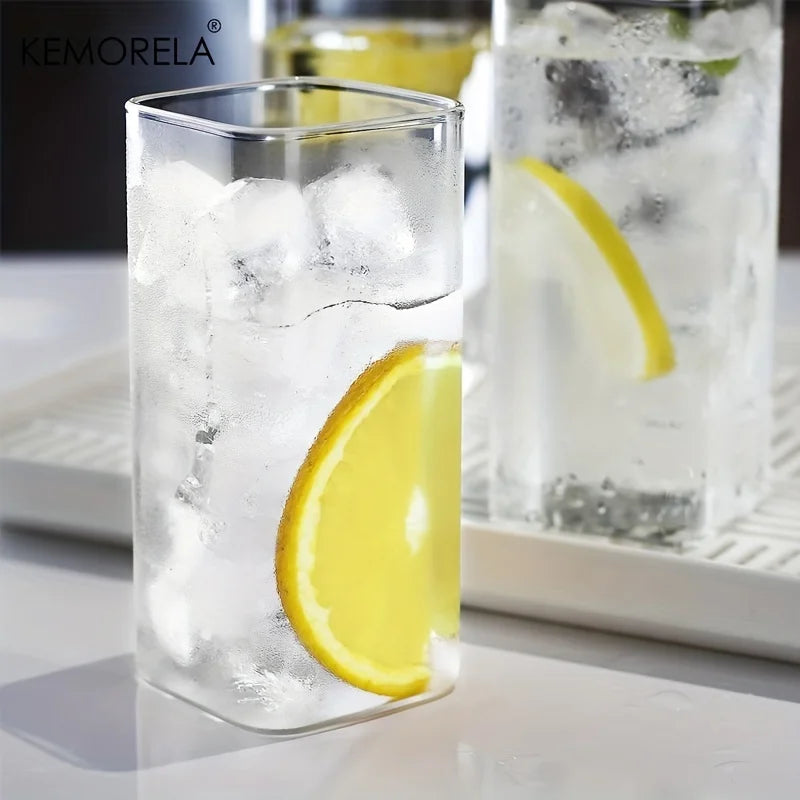 4pcs Drinking Glasses Cups 15oz/19oz Thin Highball Glasses Clear Tall Glass Cups For Water  Juice Beer  Drinks And Cocktail