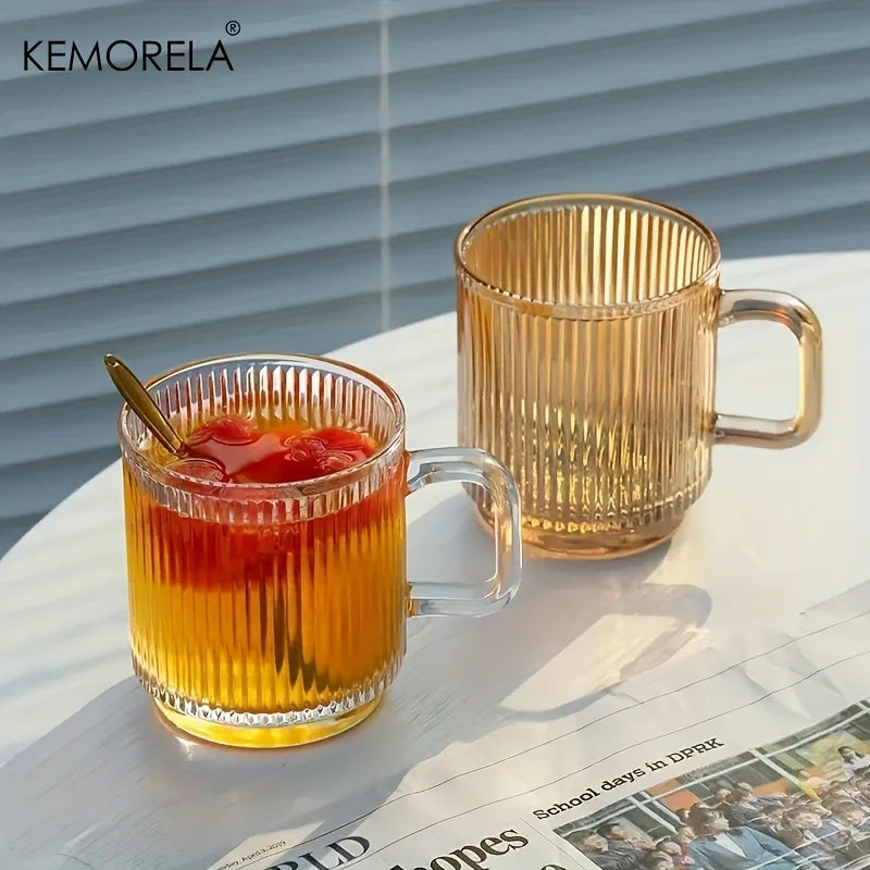 Vertical Grain Glass Cup 350 ml