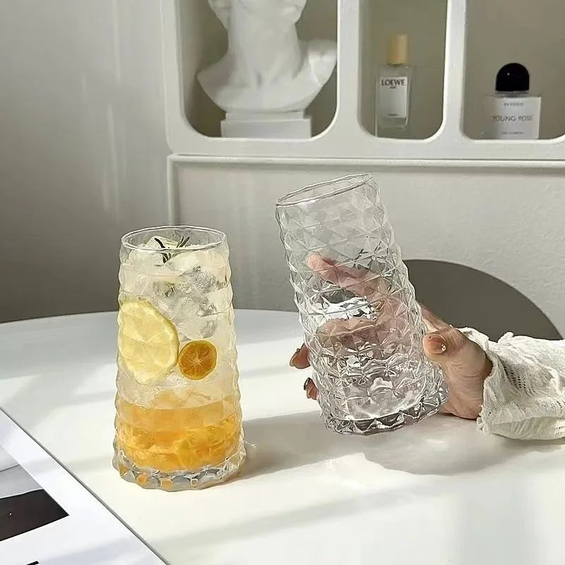 High Appearance Level Juice Glass, Clear Glass, Americano Cup Wine Glass, Instagram Fan, Influencer Niche, 401-500ml