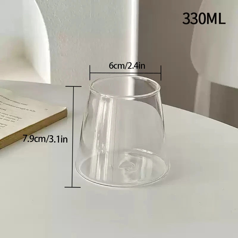 Vertical Stripe Glass Cup