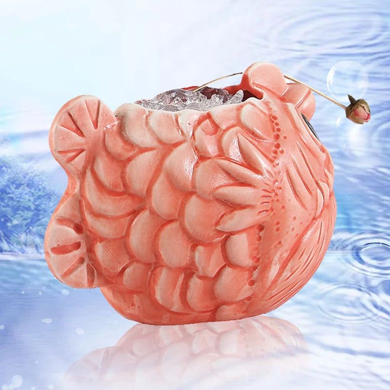 660ml Hawaii Tiki Mugs Cocktail Cup Beer Beverage Mug Wine Mug Ceramic Tiki Mugs