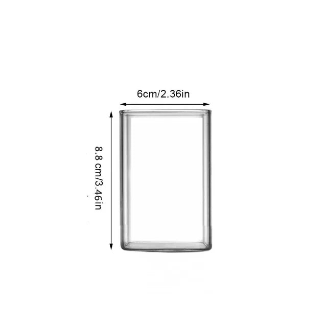 Square Glass Cup 250 / 350 / 450 ML