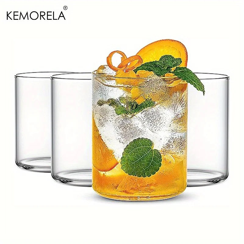 6/4PCS 15/19 Oz BPA Free Borosilicate Drinking Glasses Set Heat Resistant, Dishwasher Safe For Cocktail Whiskey Soda Water Beer
