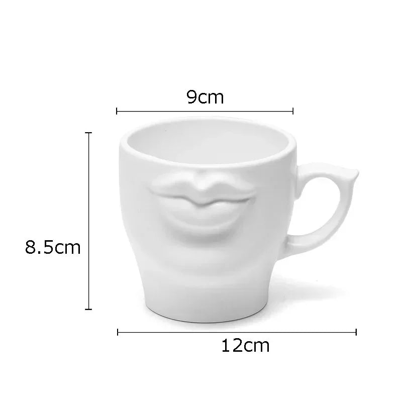 Creativity Butt Decorative Coffee Mugs Ceramic Cup Heat Resistant Portable Wine Glass Travel Porcelain Mug 250ml Juice Cup