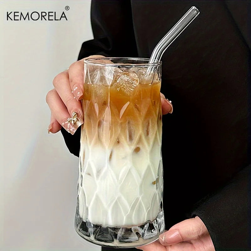 KEMORELA INS 500ML Iced American Coffee Cup Very Suitable for - Whisky Diamond Mug Tea Cup Juice Glass Milk Water Cup Drinkware