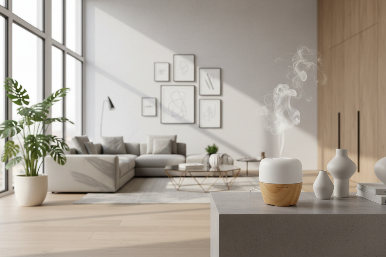 aroma difuser in a modern room